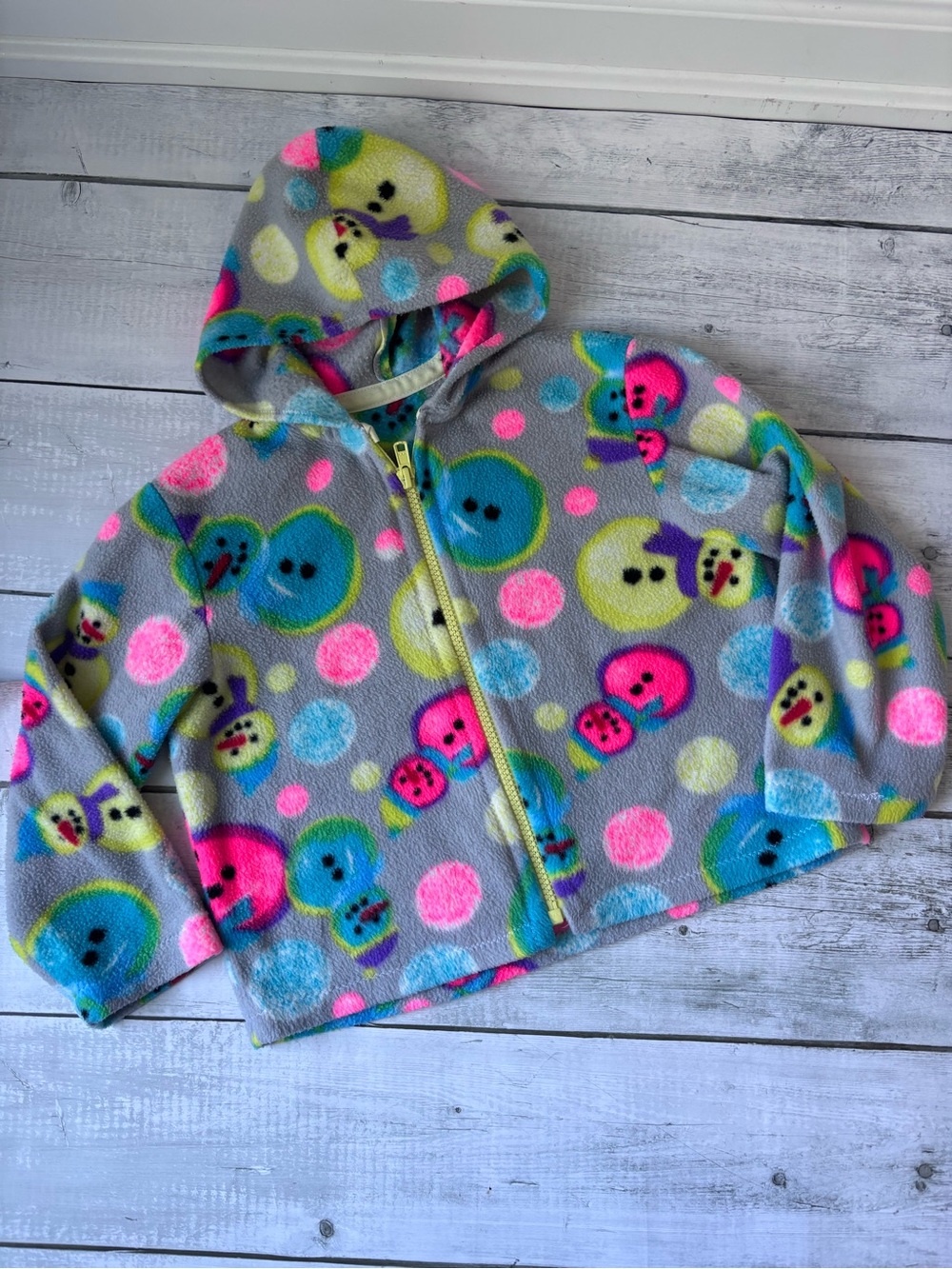 Colorful Polka Dot Fleece Zip Hoodie